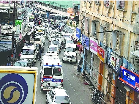 Traffic was stopped in Ranikhet